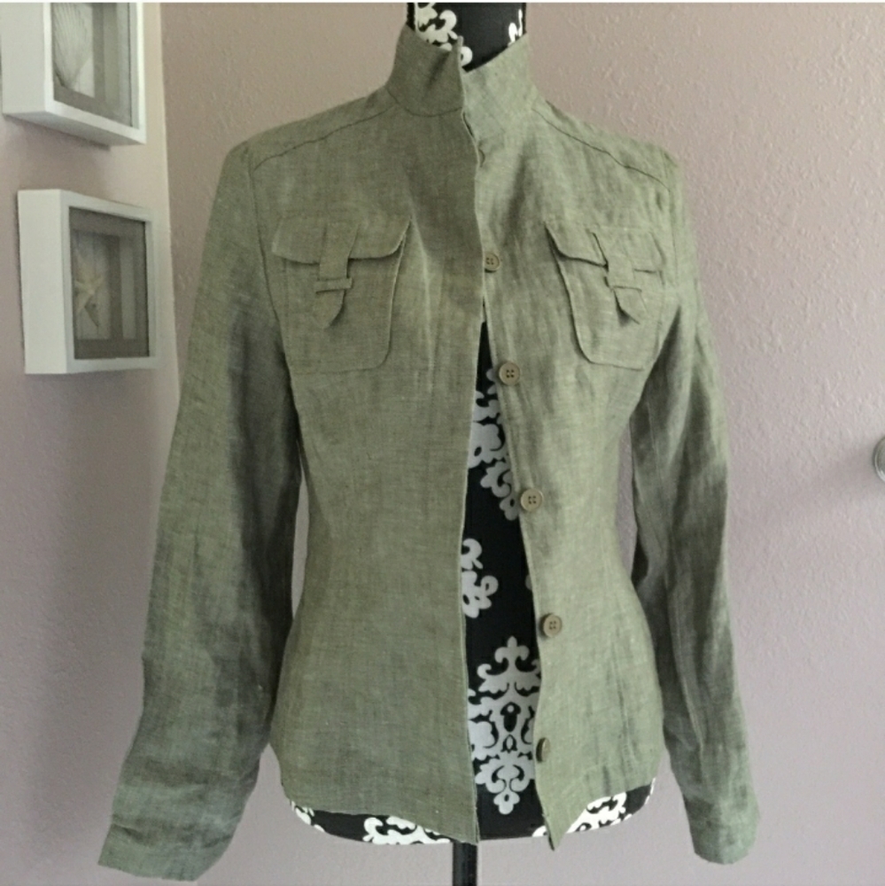 NWOT Richard Malcolm 100% Linen Jacket/Blazer